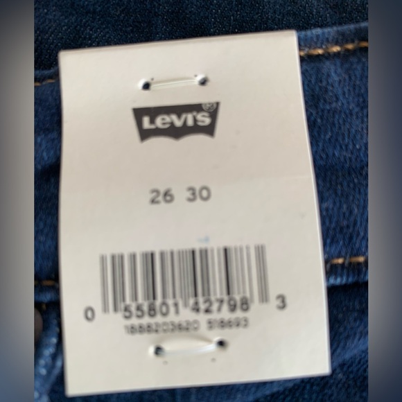 Levi's High Rise Women's Jeans - Dark Blue - Picture 3 of 7